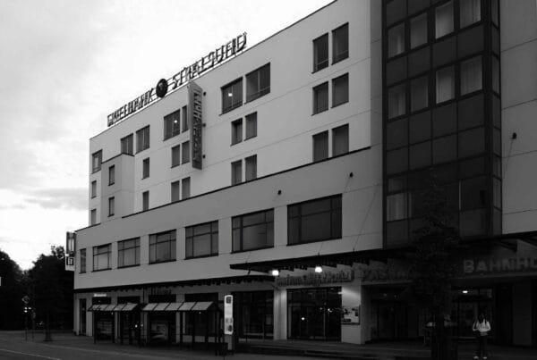 Passage building at the railway station